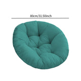 Maxbell Hanging Egg Chair Cushion Round Soft Floor Pillow for Living Room Home Porch Green
