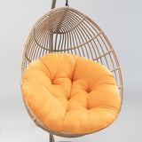 Maxbell Hanging Egg Chair Cushion Round Soft Floor Pillow for Living Room Home Porch Yellow