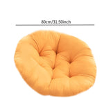 Maxbell Hanging Egg Chair Cushion Round Soft Floor Pillow for Living Room Home Porch Yellow