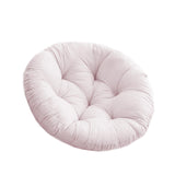 Maxbell Hanging Egg Chair Cushion Round Soft Floor Pillow for Living Room Home Porch Light Gray