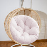 Maxbell Hanging Egg Chair Cushion Round Soft Floor Pillow for Living Room Home Porch Light Gray