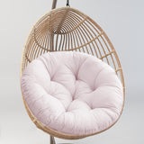 Maxbell Hanging Egg Chair Cushion Round Soft Floor Pillow for Living Room Home Porch Light Gray