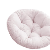 Maxbell Hanging Egg Chair Cushion Round Soft Floor Pillow for Living Room Home Porch Light Gray