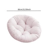 Maxbell Hanging Egg Chair Cushion Round Soft Floor Pillow for Living Room Home Porch Light Gray