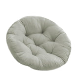 Maxbell Hanging Egg Chair Cushion Round Soft Floor Pillow for Living Room Home Porch Gray