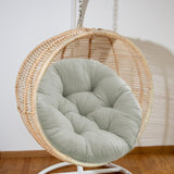 Maxbell Hanging Egg Chair Cushion Round Soft Floor Pillow for Living Room Home Porch Gray