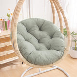 Maxbell Hanging Egg Chair Cushion Round Soft Floor Pillow for Living Room Home Porch Gray