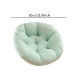 Maxbell Hanging Egg Chair Cushion Round Soft Floor Pillow for Living Room Home Porch Light Green