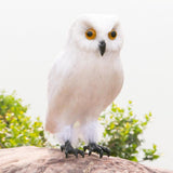 Maxbell Owl Statue Decoration Collection Funny Owl Figurine for Home Patio Fireplace Style A