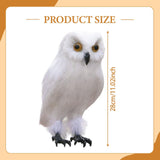 Maxbell Owl Statue Decoration Collection Funny Owl Figurine for Home Patio Fireplace Style A