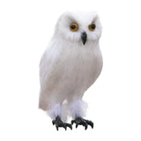 Maxbell Owl Statue Decoration Collection Funny Owl Figurine for Home Patio Fireplace Style A