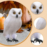 Maxbell Owl Statue Decoration Collection Funny Owl Figurine for Home Patio Fireplace Style A