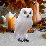 Maxbell Owl Statue Decoration Collection Funny Owl Figurine for Home Patio Fireplace Style A