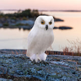 Maxbell Owl Statue Decoration Collection Funny Owl Figurine for Home Patio Fireplace Style A