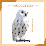 Maxbell Owl Statue Decoration Collection Funny Owl Figurine for Home Patio Fireplace Style B