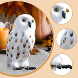Maxbell Owl Statue Decoration Collection Funny Owl Figurine for Home Patio Fireplace Style B