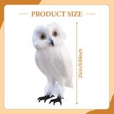 Maxbell Owl Statue Decoration Collection Funny Owl Figurine for Home Patio Fireplace Style C