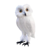 Maxbell Owl Statue Decoration Collection Funny Owl Figurine for Home Patio Fireplace Style C