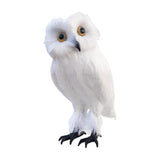 Maxbell Owl Statue Decoration Collection Funny Owl Figurine for Home Patio Fireplace Style C