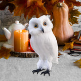 Maxbell Owl Statue Decoration Collection Funny Owl Figurine for Home Patio Fireplace Style C