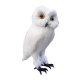 Maxbell Owl Statue Decoration Collection Funny Owl Figurine for Home Patio Fireplace Style D