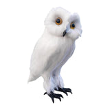 Maxbell Owl Statue Decoration Collection Funny Owl Figurine for Home Patio Fireplace Style D