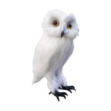 Maxbell Owl Statue Decoration Collection Funny Owl Figurine for Home Patio Fireplace Style D