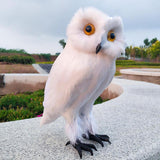 Maxbell Owl Statue Decoration Collection Funny Owl Figurine for Home Patio Fireplace Style D