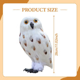 Maxbell Owl Statue Decoration Collection Funny Owl Figurine for Home Patio Fireplace Style E