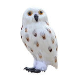 Maxbell Owl Statue Decoration Collection Funny Owl Figurine for Home Patio Fireplace Style E
