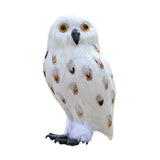 Maxbell Owl Statue Decoration Collection Funny Owl Figurine for Home Patio Fireplace Style E
