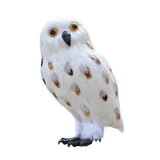 Maxbell Owl Statue Decoration Collection Funny Owl Figurine for Home Patio Fireplace Style E