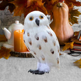 Maxbell Owl Statue Decoration Collection Funny Owl Figurine for Home Patio Fireplace Style E