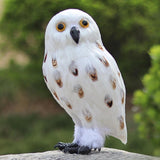 Maxbell Owl Statue Decoration Collection Funny Owl Figurine for Home Patio Fireplace Style E