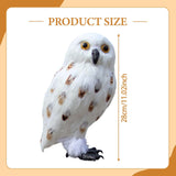 Maxbell Owl Statue Decoration Collection Funny Owl Figurine for Home Patio Fireplace Style F