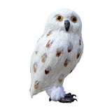 Maxbell Owl Statue Decoration Collection Funny Owl Figurine for Home Patio Fireplace Style F