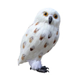 Maxbell Owl Statue Decoration Collection Funny Owl Figurine for Home Patio Fireplace Style F