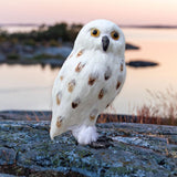 Maxbell Owl Statue Decoration Collection Funny Owl Figurine for Home Patio Fireplace Style F