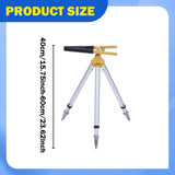 Total Station Centering Rod Clamp Tripod Stand Support Mount Support Bracket 40 to 60cm Golden Black Clip