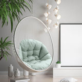 Maxbell Swing Chair Cushion Hanging Basket Seat Cushion Pillow for Home Office Patio Green