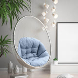 Maxbell Swing Chair Cushion Hanging Basket Seat Cushion Pillow for Home Office Patio Blue