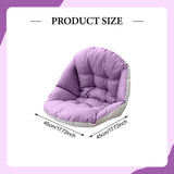 Maxbell Swing Chair Cushion Hanging Basket Seat Cushion Pillow for Home Office Patio Purple