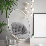 Maxbell Swing Chair Cushion Hanging Basket Seat Cushion Pillow for Home Office Patio Gray