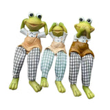 Maxbell 3x Animal Sculptures Desk Housewarming Outdoor Frog Garden Statues Figurines