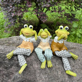 Maxbell 3x Animal Sculptures Desk Housewarming Outdoor Frog Garden Statues Figurines