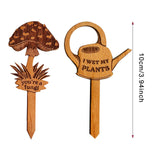 Maxbell 2Pcs Plant Labels Yard Art Decor Decorations Creative Flower Pot Decor Signs