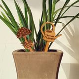 Maxbell 2Pcs Plant Labels Yard Art Decor Decorations Creative Flower Pot Decor Signs