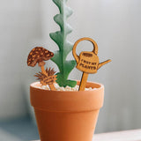 Maxbell 2Pcs Plant Labels Yard Art Decor Decorations Creative Flower Pot Decor Signs