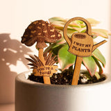Maxbell 2Pcs Plant Labels Yard Art Decor Decorations Creative Flower Pot Decor Signs