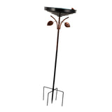 Maxbell Iron Bird Bath for Outdoor Weatherproof Birdfeeder for Lawn Outside Backyard
